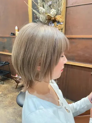 ミディアム カラー 小川 舜人のヘアスタイル