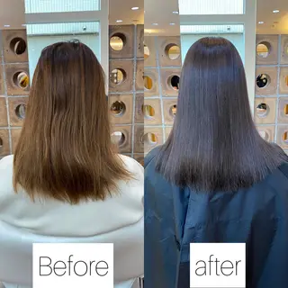 ミディアム カラー ✨髪質改善専門店✨ QOLU✨のヘアスタイル