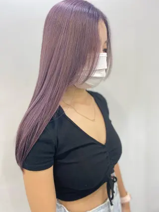 ロング カラー ネイル レイヤーカット 赤み消し　店長/大和のヘアスタイル