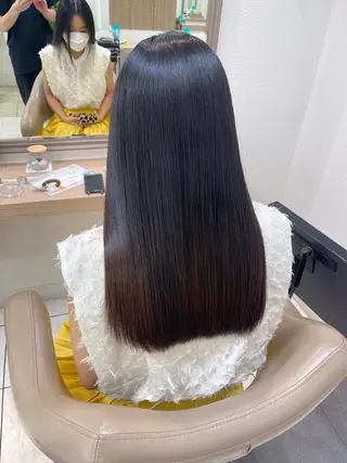 ロング うる艶髪縮毛矯正 🫧hina🫧のヘアスタイル