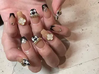 ネイル 韓国/ワンホン/長さ 出しつけ放題🎀のネイルデザイン
