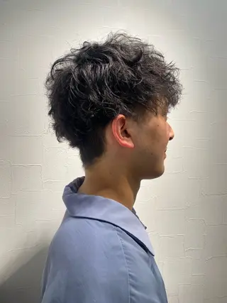 カラー パーマ メンズ まひろ/ 南船場のヘアスタイル