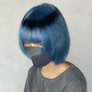 ショート カラー メンズ ★デザインカラー ハイトーン ももか★のヘアスタイル