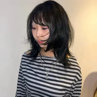 ミディアム カラー hinano 似合わせ/柔らか🫧のヘアスタイル