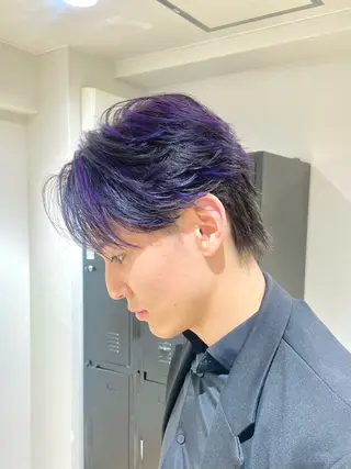 カラー メンズ エビスザキレン/メン ズ/心斎橋🌳のヘアスタイル