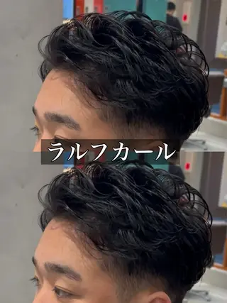 パーマ メンズ オカベ ショウマのヘアスタイル