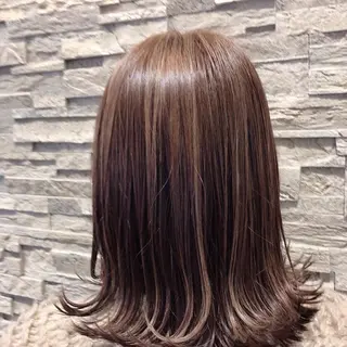 セミロング 作並 美穂のヘアスタイル