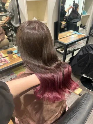 ロング カラー ヘアアレンジ cocotte 💟草間紫音💟のヘアスタイル