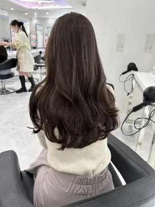 セミロング カラー ブリーチ透明感カラー 🍑トウヤ🍑のヘアスタイル