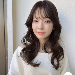 ロング 透明感カラー️🫧 清水杏乃のヘアスタイル