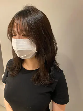 ミディアム unopulir 景山 凌のヘアスタイル