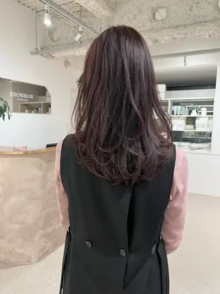 セミロング 箱崎 凪沙のヘアスタイル