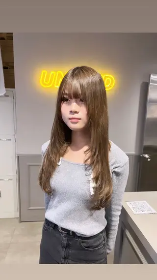 ロング カラー パーマ ヘアアレンジ メンズ 上品＆韓国風 🥀海心🥀のヘアスタイル