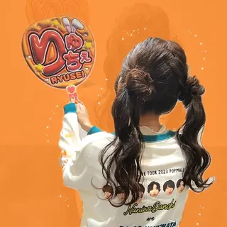 ヘアアレンジ シールエクステ🎀 ホシノ🕒ユウカのヘアスタイル
