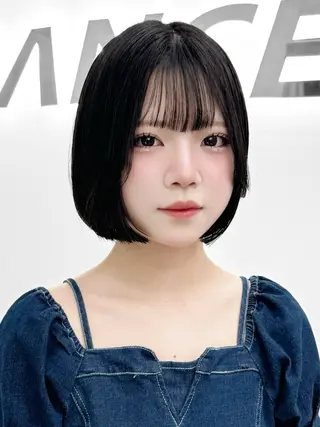 ショート カラー ヘアアレンジ 縮毛矯正🤍 盛れるボブ/ひかりのヘアスタイル