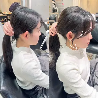 再現性重視ショート/ レイヤー/ヘアセットのヘアスタイル