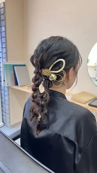 ロング ヘアアレンジ 🎀透明感カラー /ケアブリーチ🎀のヘアスタイル