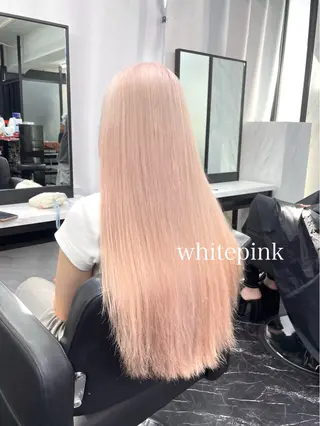 ロング カラー エクステ🩵ブリーチ 韓国ヘア🩵KAEのヘアスタイル