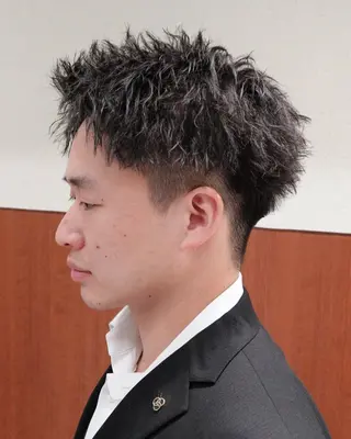 パーマ メンズ 渋谷メンズ特化 佐橋世奈のヘアスタイル
