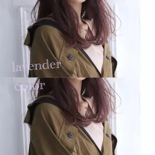 セミロング カラー サワタ ミサのヘアスタイル