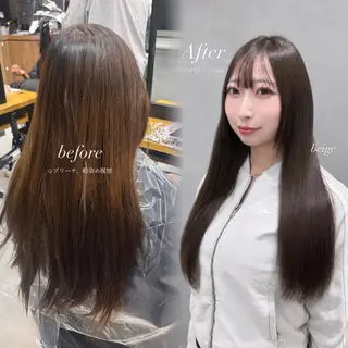 ロング カラー girly上品ヘア 🎀／ベージュikuのヘアスタイル