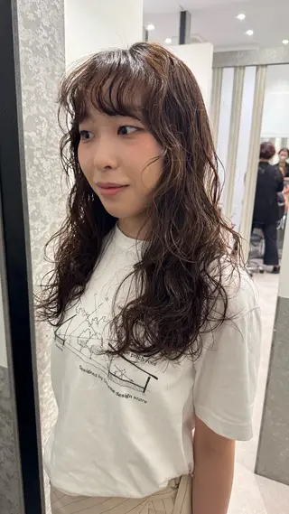 ミディアム パーマ センスをお届けします 大谷将生infpのヘアスタイル