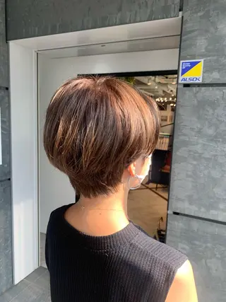 ショート カラー 髪質改善/白髪ぼかし KENTAのヘアスタイル