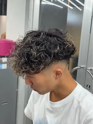 パーマ メンズ 🌀メンズパーマ/シ ョート/きらり🌀のヘアスタイル
