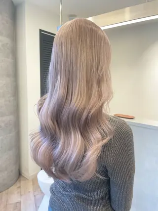 ロング ♡似合わせハイトーン ♡maiのヘアスタイル