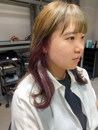 ミディアム カラー 似合う髪型見つけます AYAKAのヘアスタイル