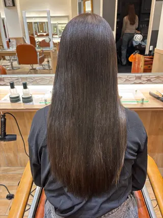 ロング カラー 平久保 唯那のヘアスタイル
