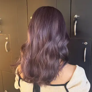 ミディアム カラー ヘアアレンジ 🫧ハイトーン×艶 カラー🫧 Rionのヘアスタイル