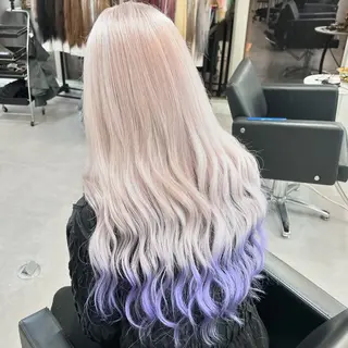 ロング カラー Cielro/ダブル カラー/西田咲希のヘアスタイル