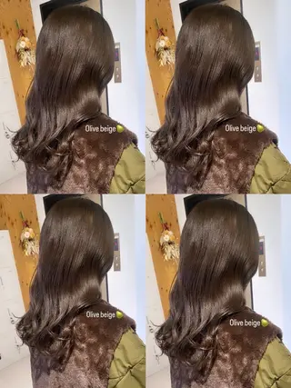ミディアム カラー fier_umeda 梨花 rifaのヘアスタイル