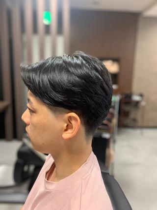 ミディアム パーマ メンズ 田中大 パーマ/メンズカットのヘアスタイル