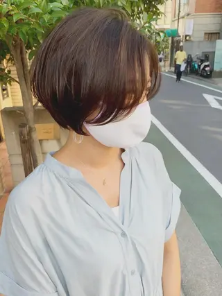 ショート カラー 大人女性ショート専門 tomodaのヘアスタイル