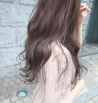 カラー ロング ヘアアレンジ See by merのマツエク・マツパデザイン