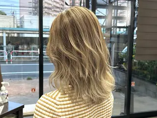 ミディアム カラー 馬場 涼平のヘアスタイル