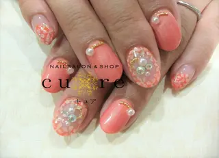 ミディアム ネイル ネイルサロン Cureのネイルデザイン