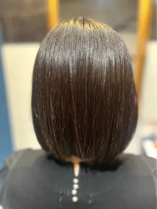 ミディアム 艶髪 藤原まいこのヘアスタイル