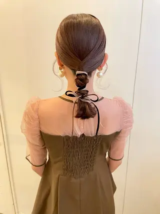 ミディアム ヘアアレンジ 谷川 未来のヘアスタイル