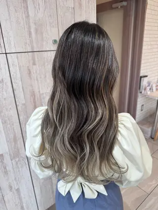 セミロング カラー 仙台×ブリーチ 斎藤相慶のヘアスタイル