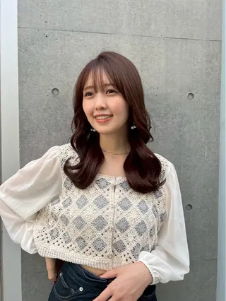 セミロング ボブ.艶髪 髪質改善.縮毛矯正のヘアスタイル