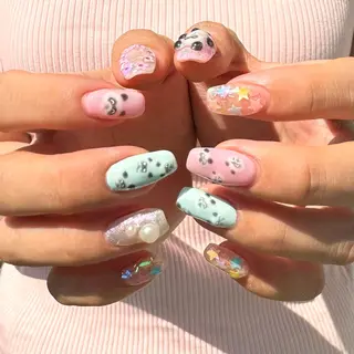 ネイル RIEKO🍒 ワンホン♡推しネイルのネイルデザイン