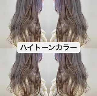 セミロング カラー 暖色/ブリーチカラー 🎀 M i k uのヘアスタイル