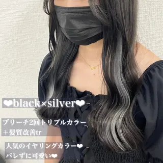 セミロング カラー 💟RINNA 艶カラー💟のヘアスタイル