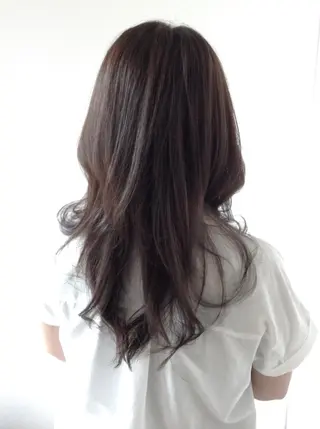 セミロング カラー 髪質改善縮毛矯正 美容師✂️山崎竜二のヘアスタイル