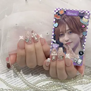 ネイル yuma🧸♡ 韓国ワンホンネイルのネイルデザイン