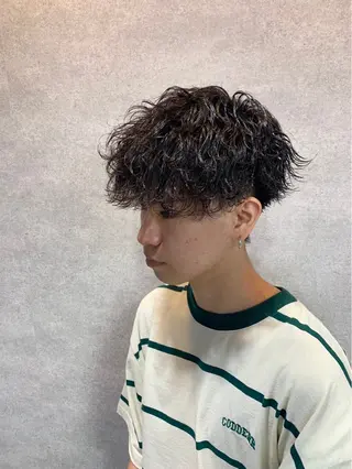ショート パーマ指名率No1 メンズ特化ケイトのヘアスタイル