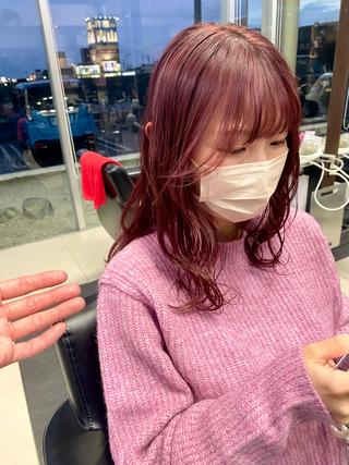 ミディアム 横地 凌のヘアスタイル